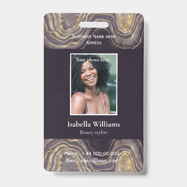 Blue Medical Facility or Business Member Badge (Front)