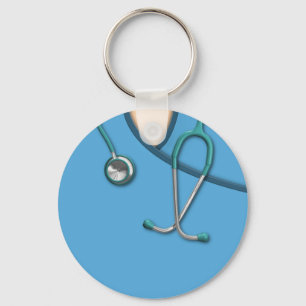 Blue Medical Scrubs Keychain