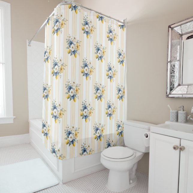 Blue Mediterranean Lemon Pattern (In Situ)