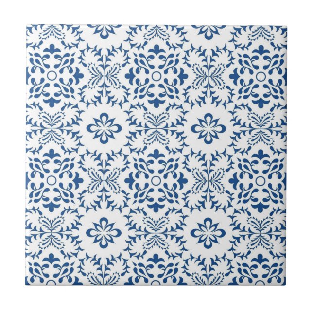 Blue Mediterranean  Tile (Front)