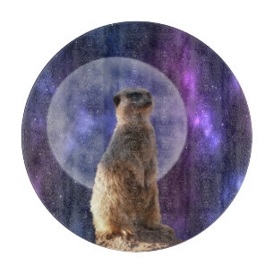 Blue Meerkat Moon, Cutting Board