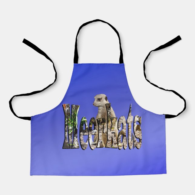 Blue Meerkats, Girls Apron (Front)