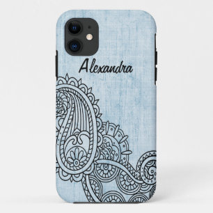 Blue Mehndi Motif BT iPhone 5 Case