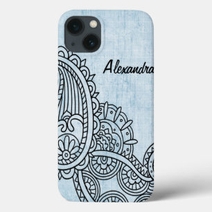 Blue Mehndi Motif iPad Air Case