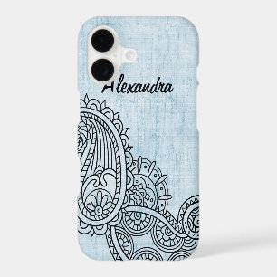 Blue Mehndi Motif iPhone 7 Plus Case