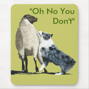 Blue Merle Aussie Stockdog Mouse Pad