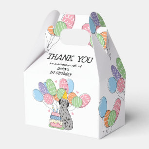 Blue Merle Aussiedoodle Dog Birthday Thank You Favor Box