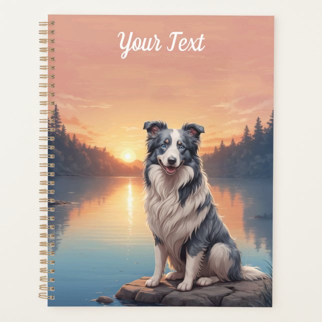 Blue Merle Border Collie by Lake Planner (Front)