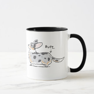 Blue Merle Cardigan Corgi Butt Mug