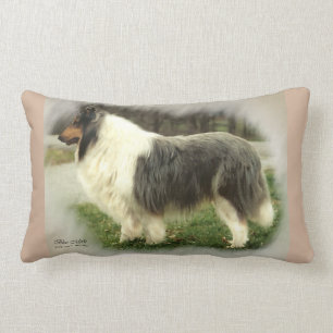 Blue Merle Rough Collie Gifts Lumbar Pillow