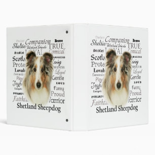 Blue Merle Sheltie Binder