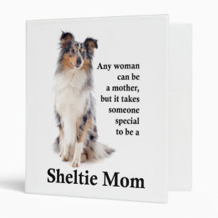 Blue Merle Sheltie Maman Classeur