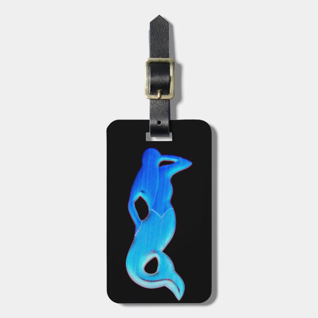 blue mermaid black tag (Front Vertical)