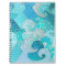 Blue Mermaid Faux Glitter Sea- Teal Gold Ocean