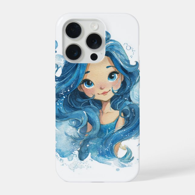 Blue Mermaid  iPhone Case (Back)