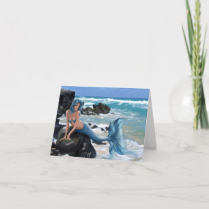 Blue Mermaid Note Cards