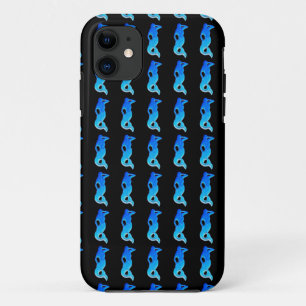 blue mermaid pattern case