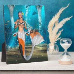 Blue Mermaid Plaque