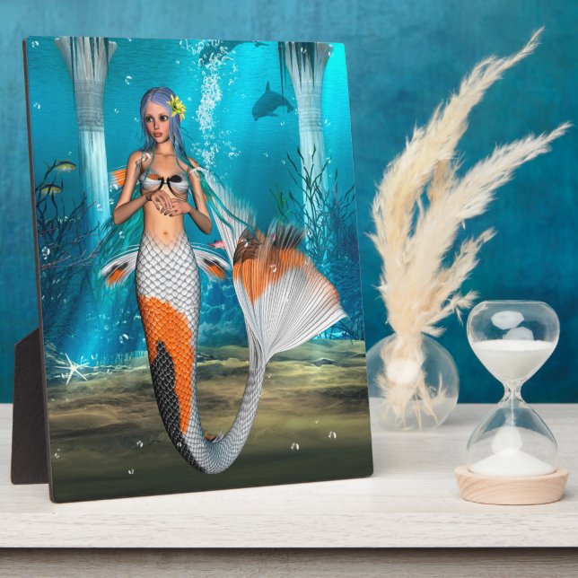 Blue Mermaid Plaque (Side)