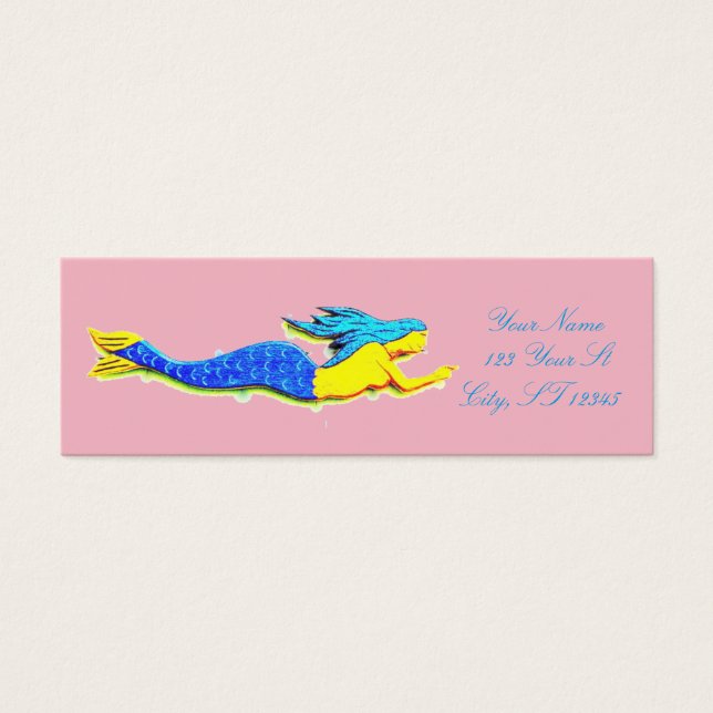 blue mermaid pointing (Front)
