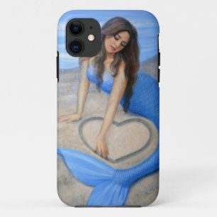 Blue Mermaid 's Heart Fantasy Art iPhone 5 Case