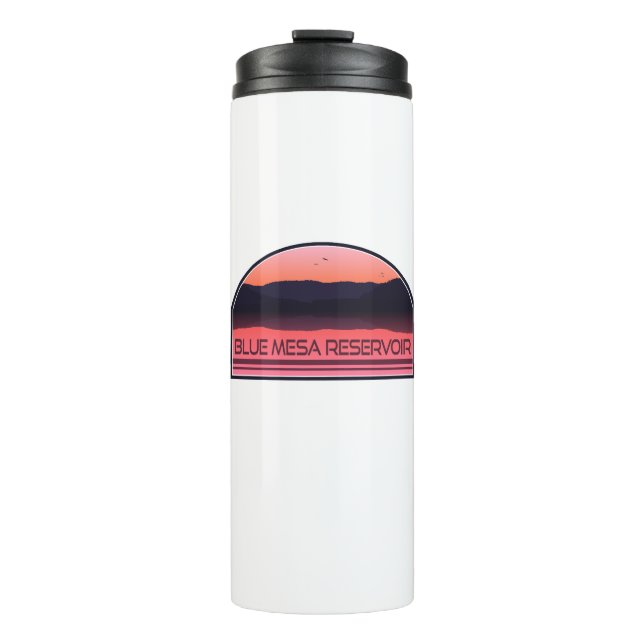 Blue Mesa Reservoir Colorado Red Sunrise Thermal Tumbler (Front)
