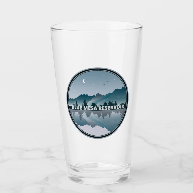 Blue Mesa Reservoir Colorado Reflection Glass (Front)