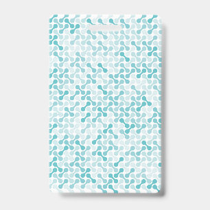 Blue metaball pattern badge