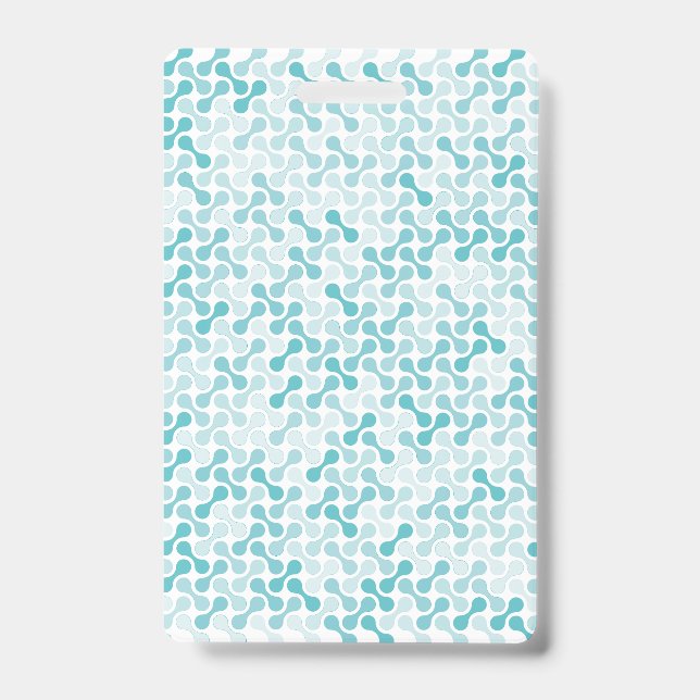 Blue metaball pattern badge (Front)