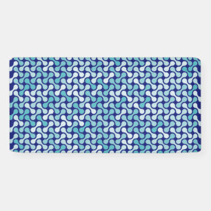 Blue metaball pattern banner