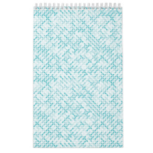 Blue metaball pattern calendar