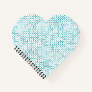 Blue metaball pattern notebook