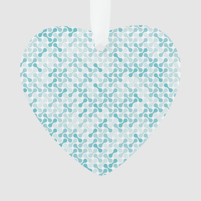 Blue metaball pattern ornament (Front)