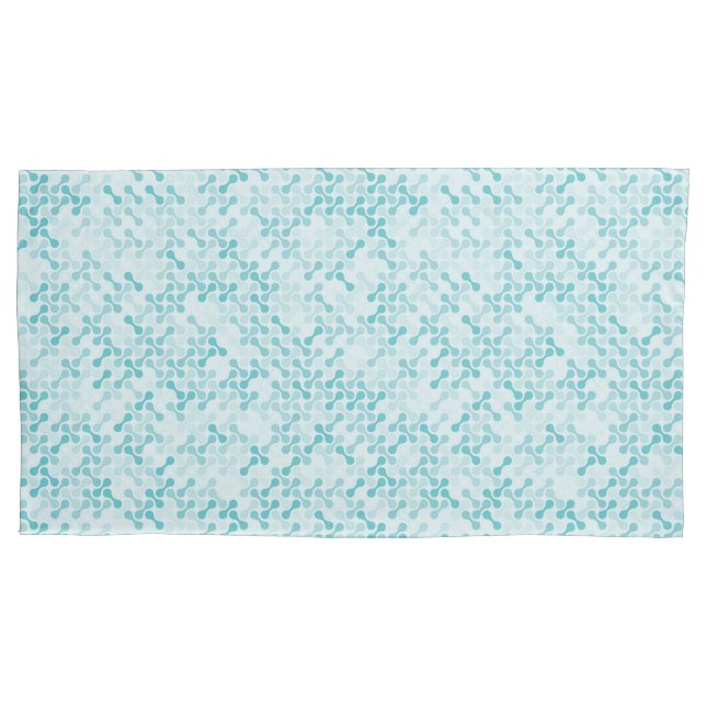 Blue metaball pattern pillowcase (Front)