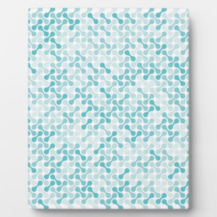 Blue metaball pattern plaque