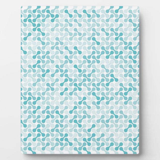 Blue metaball pattern plaque (Front)
