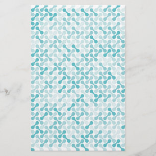 Blue metaball pattern stationery