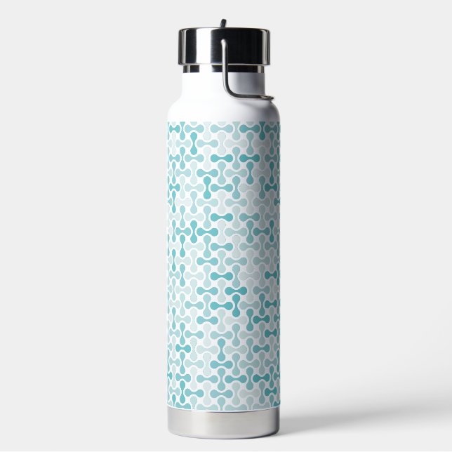 Blue metaball pattern water bottle (Left)