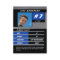 Blue Metal Ice Hockey Trading Card