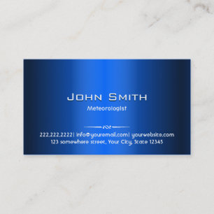 Blue Metal Meteorological Business Card