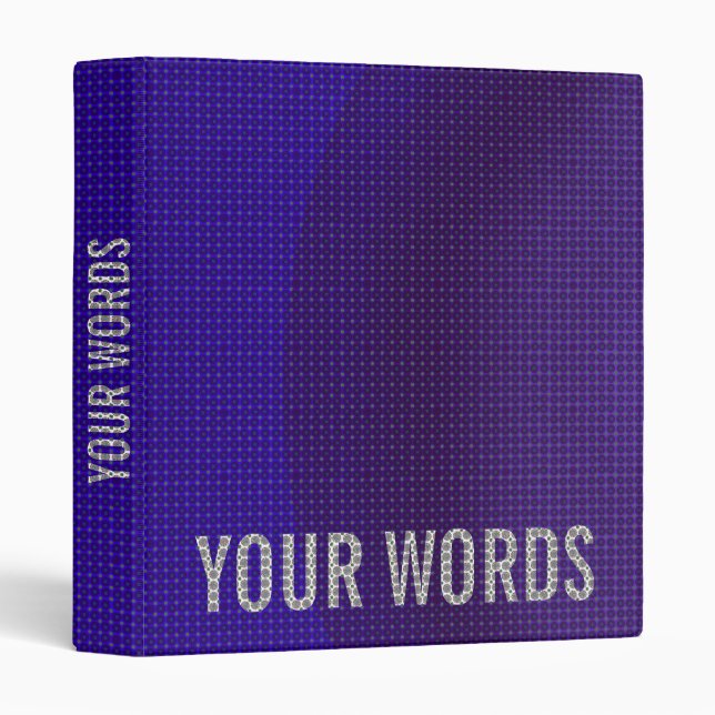 Blue Metal Texture Colour Gradient Binder (Front/Spine)