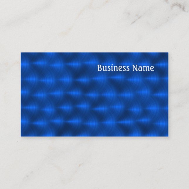 Blue metalic business card (Front)
