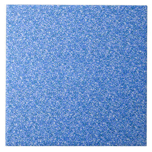 Blue metallic glitter tile