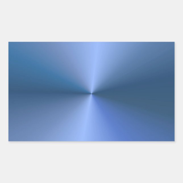 Blue Metallic Look Blank Trendy Template Elegant Sticker (Front)