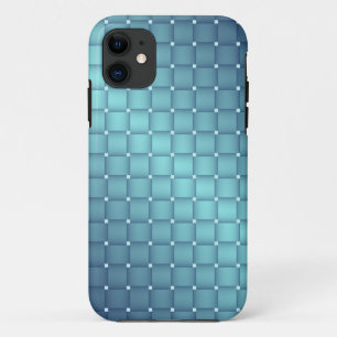 Blue Metallic Tiles Christmas decor iPhone 11 Case