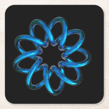 Blue Metallic Torus Knot