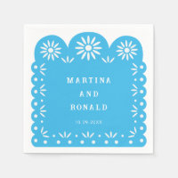 Blue MEXICAN PAPEL PICADO