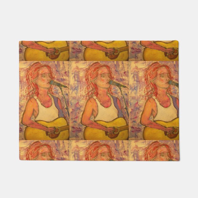 blue microphone songstress doormat (Front)