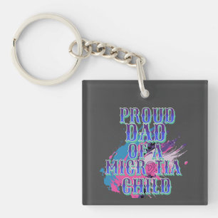 Blue Microtia Day Keychain