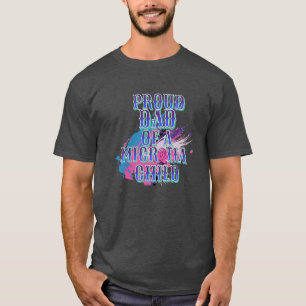 Blue Microtia Mom and Day  T-Shirt
